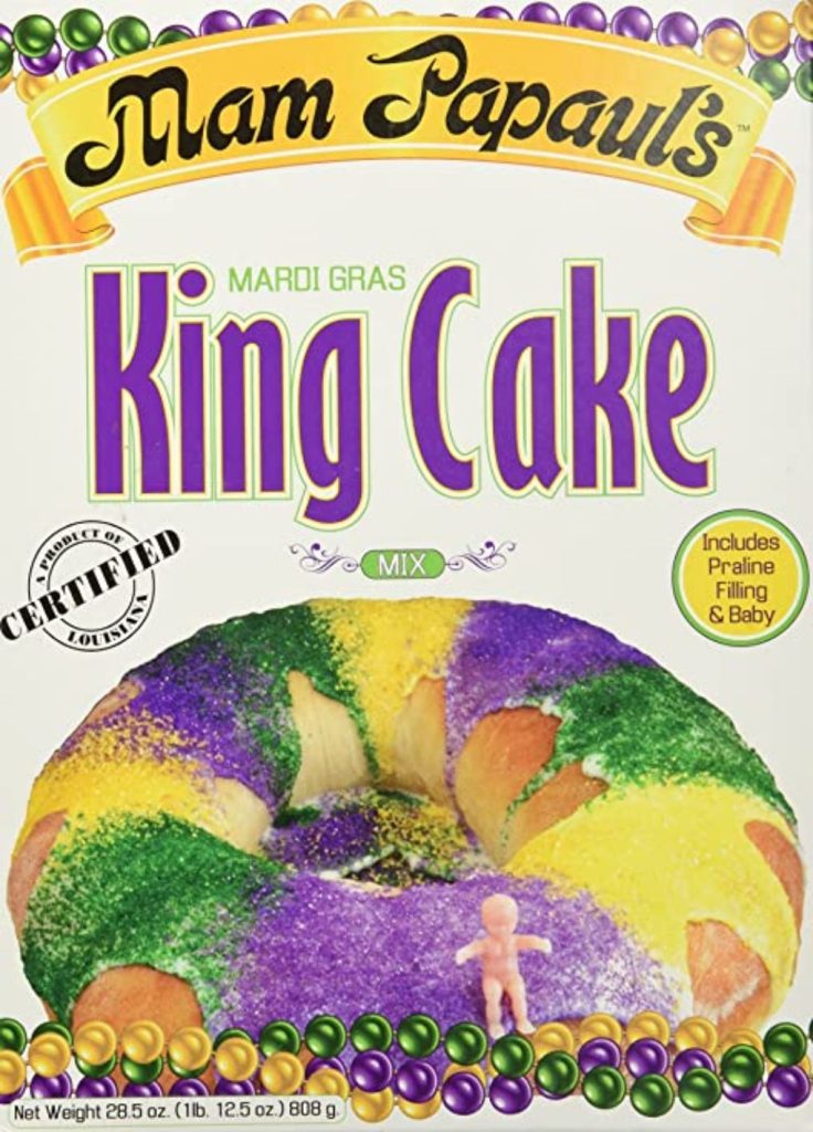 Mardi Gras King Cake kit - Mardi Gras Gifts