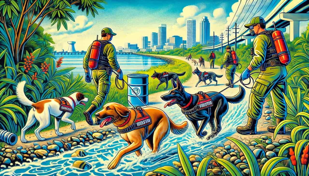 Military-Trained Dogs Are on a New Mission to Protect Mobile Bay