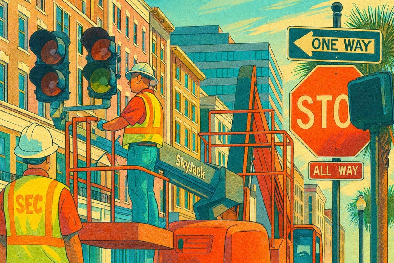 Mobile Replaces Dozens of Signals With Four-Way Stops