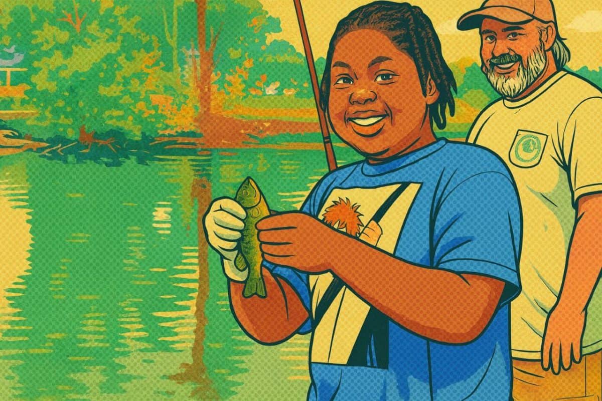Kids Fill Tricentennial Park for a Morning of Fishing Fun