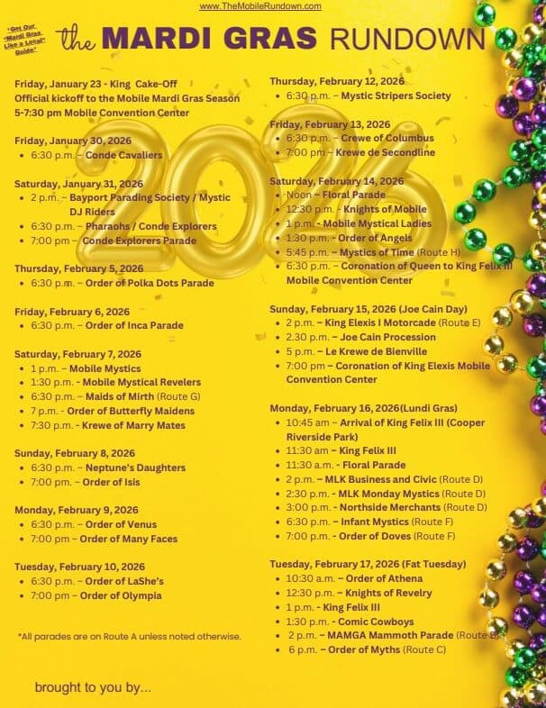 mardi gras schedule image