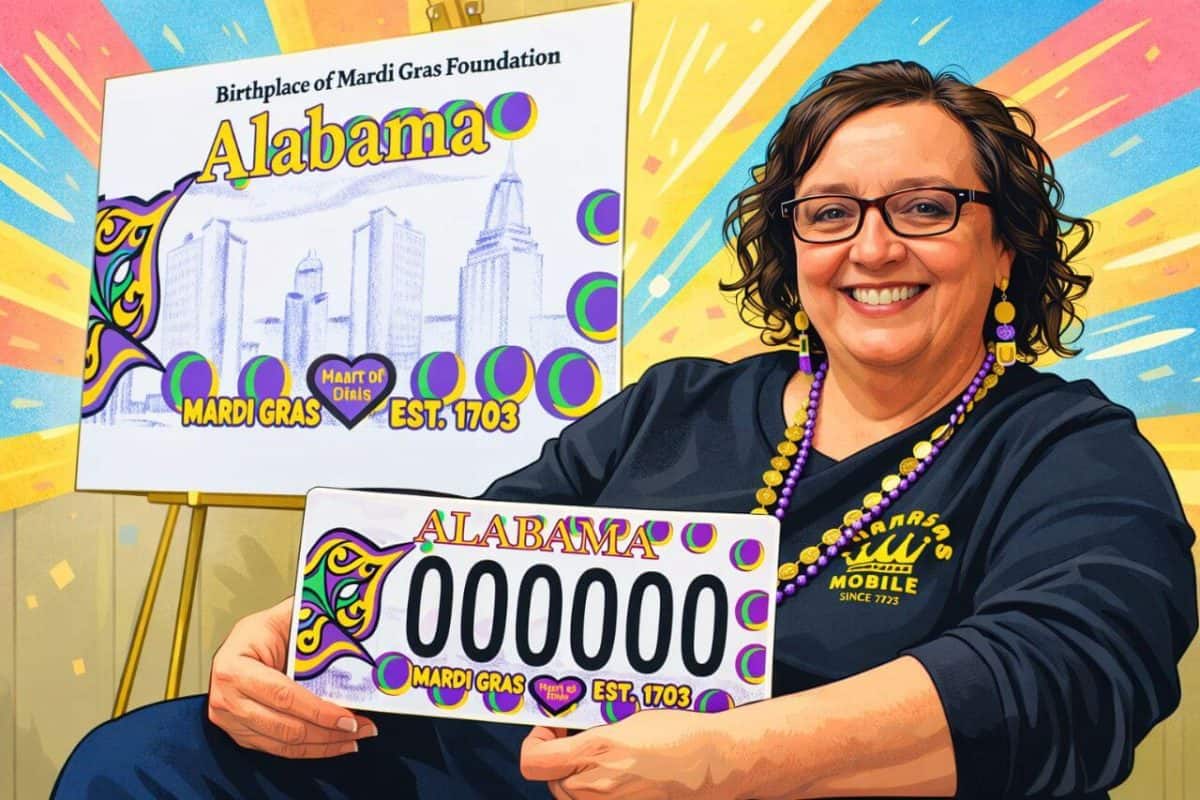 Mother-Daughter Seek Support for Birthplace of Mardi Gras License Plate